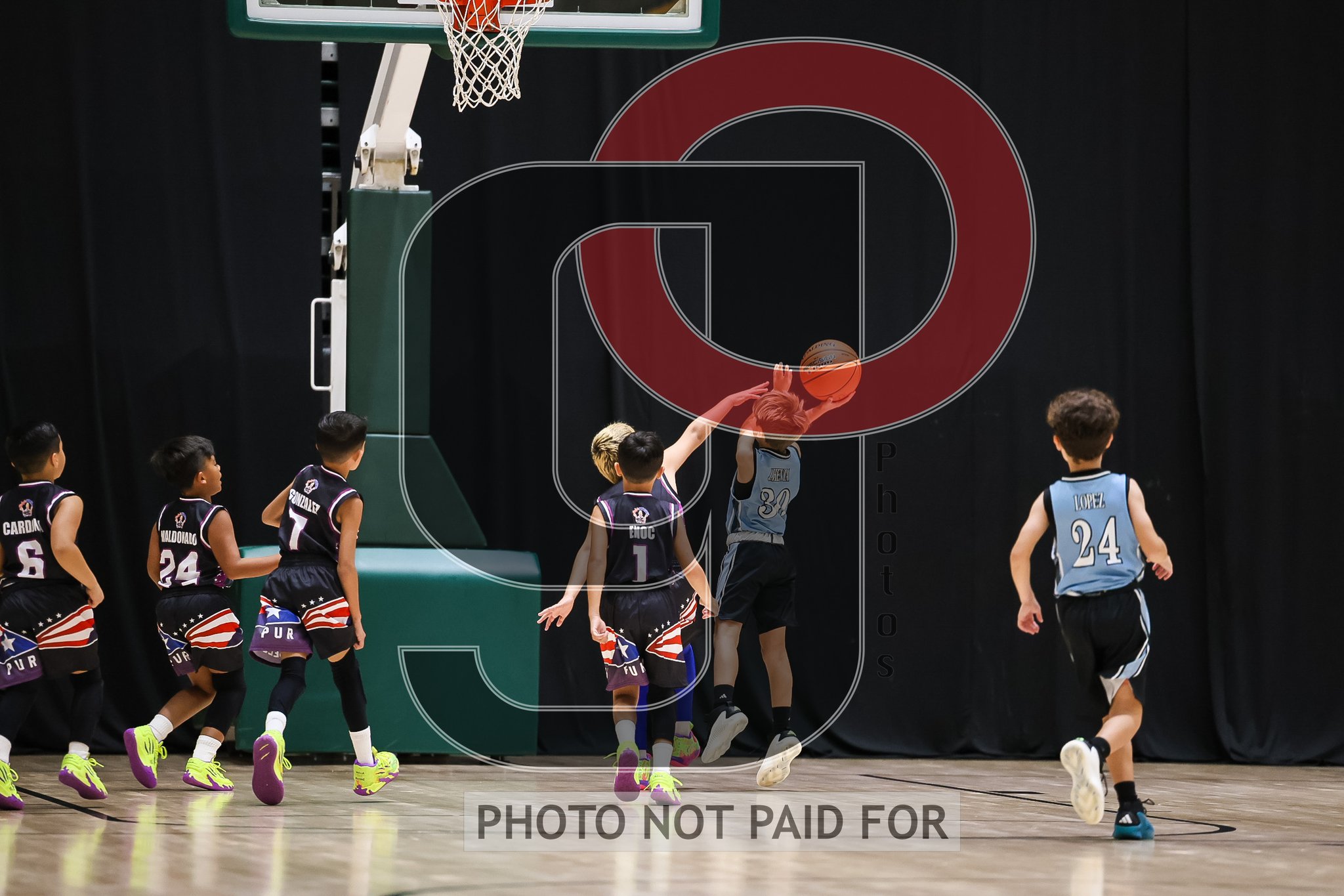 Court 3 (9U-3rd) - PR - Rebeldes Basketball vs FL - Miami Hoops White